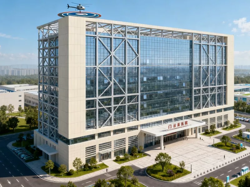 ഹൈ-റൈസ് പ്രീ ഫാബ്രിക്കേറ്റഡ് മെറ്റൽ ഹോസ്പിറ്റൽ കെട്ടിടം